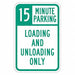 Loading  Unloading Zone Sign 18 x 12 