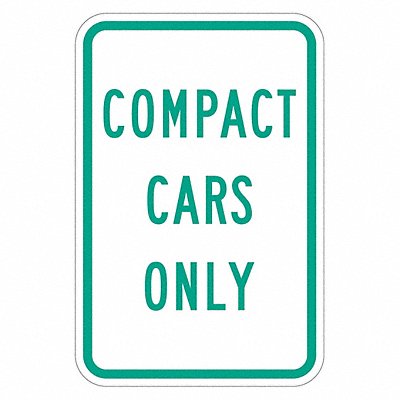 Compact Car Parking Sign 18 x 12 