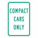 Compact Car Parking Sign 18 x 12 