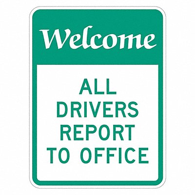 Rflctv Loading Unload Warn Sign 18x12in