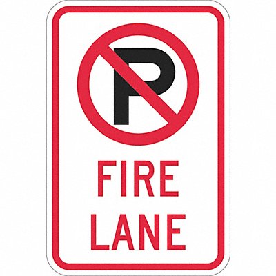 Fire Lane Parking Sign 18 x 12 