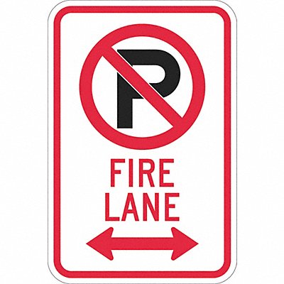 Fire Lane Parking Sign 18 x 12 