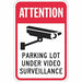 Parking Lot Surveillance Sign 18 x 12 