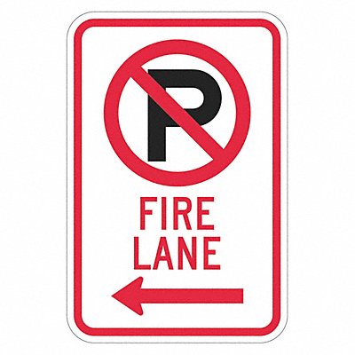 Fire Lane Parking Sign 18 x 12 