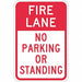 Fire Lane No Parking Sign 18 x 12 
