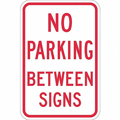 No Parking Between Signs Sign 18 x 12 