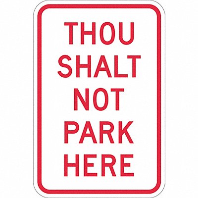 Church Parking Sign 18 x 12 