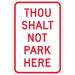 Church Parking Sign 18 x 12 