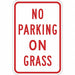 No Parking On Grass Sign 18 x 12 