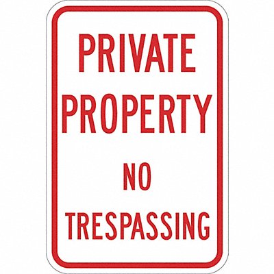 Facility Sign 18 in Aluminum