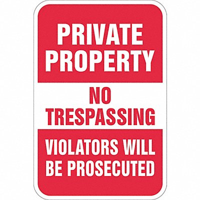 Facility Sign 18 in Aluminum