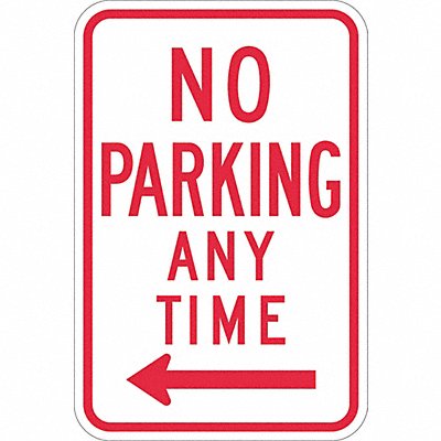 No Parking Any Time Sign 18 x 12 