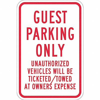 Guest Parking Sign 18 x 12 