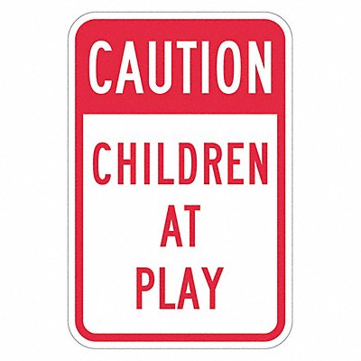 Children at Play Traffic Sign 18 x 12 