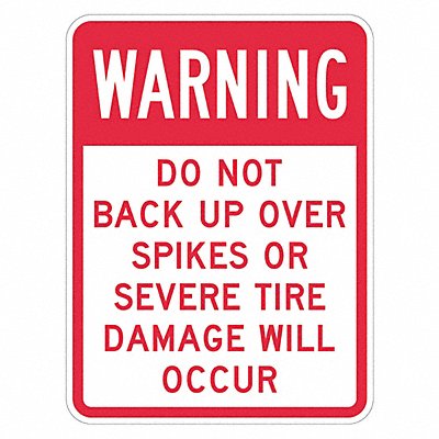 Rflctv Accdnt Prevent Warn Sign 18x12in