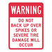 Rflctv Accdnt Prevent Warn Sign 18x12in