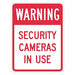 Rflctv Surveillance Warning Sign 18x12in