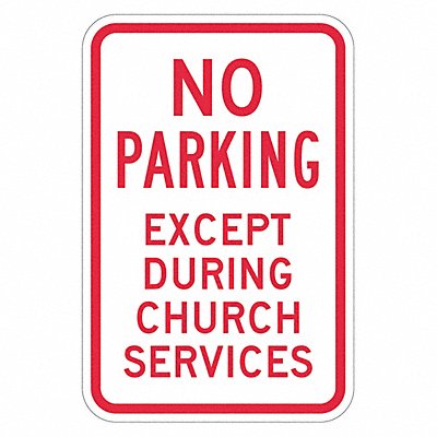 Church Parking Sign 18 x 12 