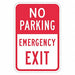 No Parking Exit Parking Sign 18 x 12 