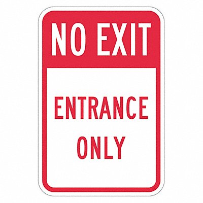 No Exit Sign For Parking Lots 18 x 12 