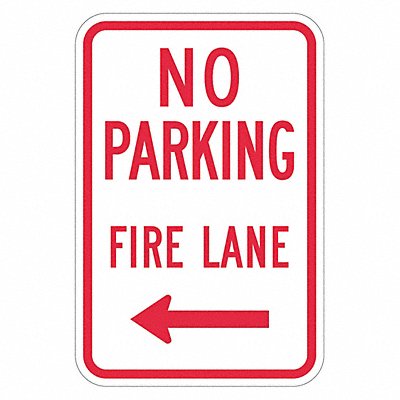 No Parking Fire Lane Sign 18 x 12 