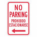 No Parking Sign 18 x 12 