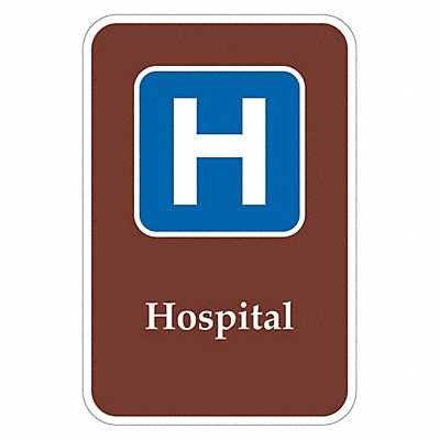 Hospital Traffic Sign 18 x 12 