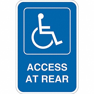 ADA Handicapped Parking Sign 18 x 12 