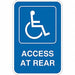 ADA Handicapped Parking Sign 18 x 12 