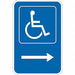 ADA Handicapped Parking Sign 18 x 12 