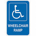 ADA Handicapped Parking Sign 18 x 12 