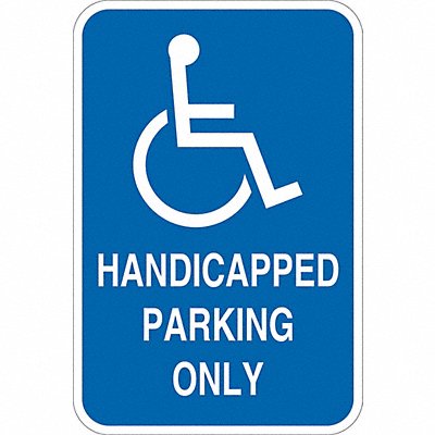 ADA Handicapped Parking Sign 18 x 12 