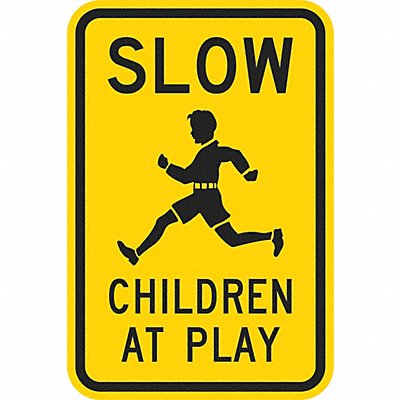 Children at Play Traffic Sign 18 x 12 