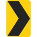 Chevron Symbol Traffic Sign 24 x 18 