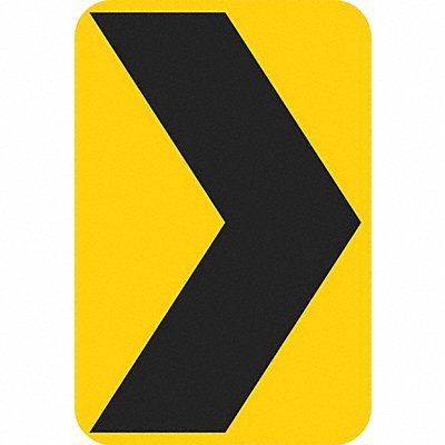 Chevron Symbol Traffic Sign 18 x 12 