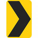 Chevron Symbol Traffic Sign 18 x 12 