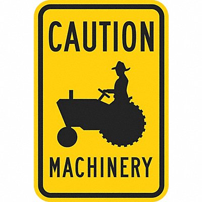 Farm Vehicle Crossing Sign 18 x 12 