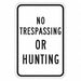 Rflctv No Trespassing Sign 18x12in Alum