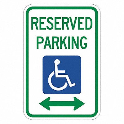 Reserved Parking Parking Sign 18 x 12 