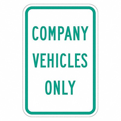 Company Vehicles Parking Sign 18 x 12 