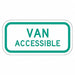 Van Accessible Parking Sign 6 x 12 