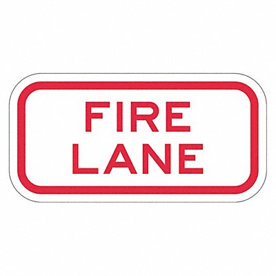 Fire Lane Parking Sign 6 x 12 