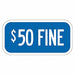 Fine Supplemental Parking Sign 6 x 12 