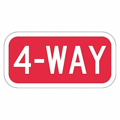 4-way Traffic Sign 6 x 12 