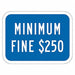 Fine  Penalty Parking Sign 9 x 12 