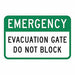 Rflctv Emergency Exit Sign 12x18in Alum