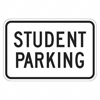 Student Parking Sign 12 x 18 