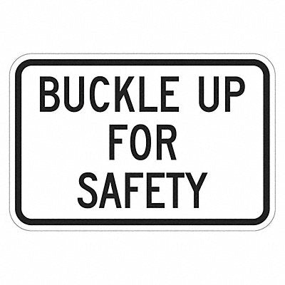 Buckle Up Traffic Sign 12 x 18 