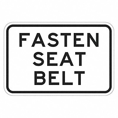 Buckle Up Traffic Sign 12 x 18 