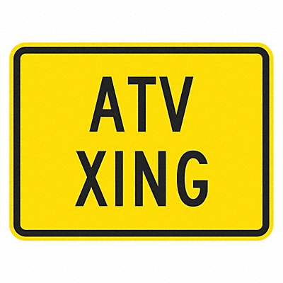 ATV Crossing Traffic Sign 12 x 18 